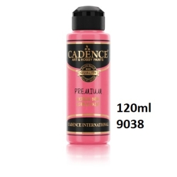 CADENCE Premium 9038 Farba akrylowa półmatowa 120ml  GUMA BALONOWA / BUBBLE GUM PINK